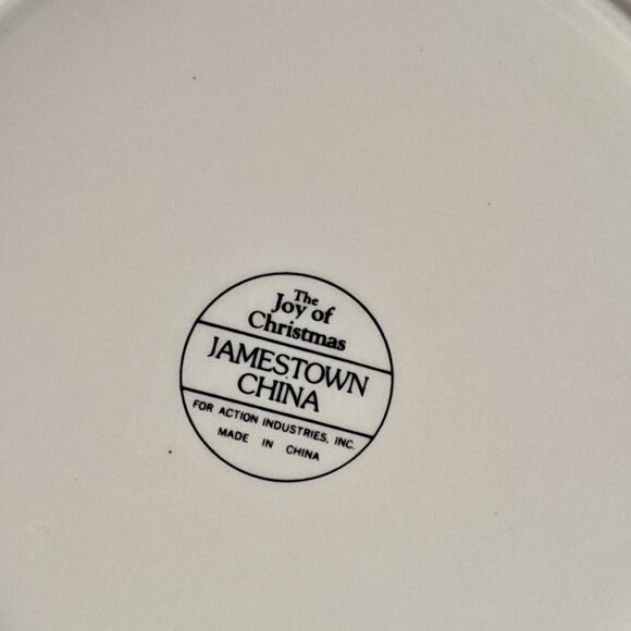 Joy of Christmas Dinner Plates Jamestown 10.5" Set of 2 - Picture 7 of 7